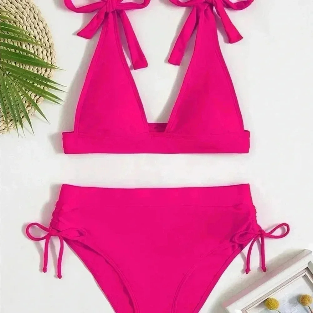 HOT PINK 2 PIECE BIKINI SIZE XL